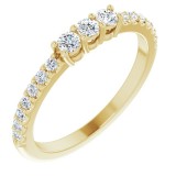 14K Yellow 1/3 CTW Diamond Anniversary Band photo