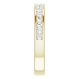 14K Yellow 1/2 CTW Round Diamond Anniversary Band photo 4