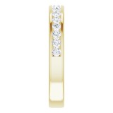 14K Yellow 1/2 CTW Round Diamond Anniversary Band photo 4