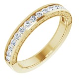 14K Yellow 1/2 CTW Round Diamond Anniversary Band photo