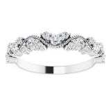 14K White 3/8 CTW Diamond Anniversary Band photo 3