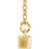 14K Yellow 1/2 CTW Diamond Bar Necklace photo 2