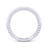 Gabriel & Co. 14k White Gold Contemporary Anniversary Wedding Band photo 2