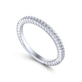 Gabriel & Co. 14k White Gold Contemporary Anniversary Wedding Band photo 3