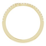 14K Yellow 1/10 CTW French-Set Matching Diamond Band photo 2