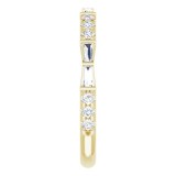 14K Yellow 3/8 CTW Diamond French-Set Anniversary Band photo 4