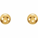 14K Yellow 3 mm Ball Stud Earrings photo 2