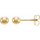 14K Yellow 3 mm Ball Stud Earrings photo