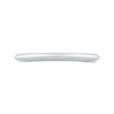 Shah Luxury 14K White Gold Plain Wedding Band photo