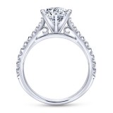 Gabriel & Co. 14k White Gold Contemporary Straight Engagement Ring photo 2