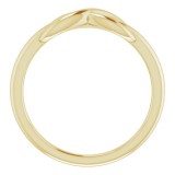14K Yellow Infinity-Style Ring photo 2