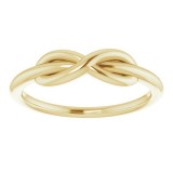 14K Yellow Infinity-Style Ring photo 3