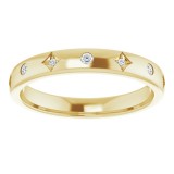 14K Yellow 1/10 CTW Diamond Anniversary Band photo 3