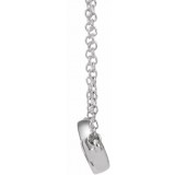 14K White Geometric 16-18 Necklace photo 2