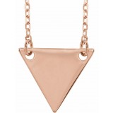 14K Rose Geometric 18 Necklace photo