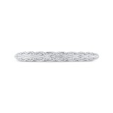 Shah Luxury 14K White Gold Diamond Wedding Band photo