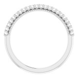 14K White 1/6 CTW Diamond Band photo 2