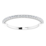 14K White 1/6 CTW Diamond Band photo 3