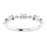 14K White 1/6 CTW Diamond Anniversary Band photo 3