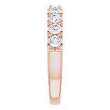 14K Rose 3/4 CTW Diamond Anniversary Band photo 4