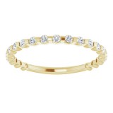 14K Yellow 1/4 CTW Diamond Anniversary Band photo 3