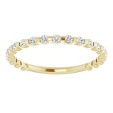 14K Yellow 1/4 CTW Diamond Anniversary Band photo 3