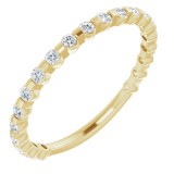 14K Yellow 1/4 CTW Diamond Anniversary Band photo