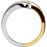 14K Yellow/White Bypass Ring photo 2