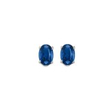 Gems One 14Kt White Gold Sapphire (1/2 Ctw) Earring photo