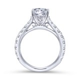 Gabriel & Co. 14k White Gold Contemporary Straight Engagement Ring photo 2