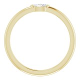 14K Yellow 1/8 CTW Diamond Solitaire Ring photo 2