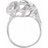 14K White Metal Fashion Ring photo 2