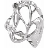 14K White Metal Fashion Ring photo