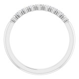 Platinum 1/4 CTW Diamond Nine-Stone Anniversary Band photo 2