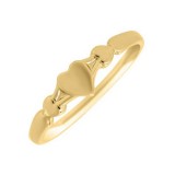 14K Yellow Gold Heart Baby's Ring photo