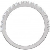 14K White 1/2 CTW Diamond Band photo 2