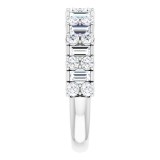 14K White 9/10 CTW Diamond Anniversary Band photo 4