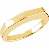 14K Yellow Stackable Ring photo