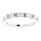 14K White 1/2 CTW Diamond Anniversary Band photo 3