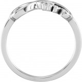 14K White Love Infinity-Inspired Ring photo 2