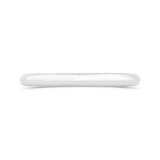 Shah Luxury 14K White Gold Plain Wedding Band photo