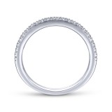 Gabriel & Co. 14k White Gold Contemporary Anniversary Wedding Band photo 2