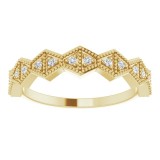 14K Yellow 1/10 CTW Diamond Anniversary Band photo 3