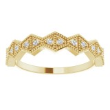 14K Yellow 1/10 CTW Diamond Anniversary Band photo 3