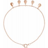 14K Rose Geometric 5-Station 7 Bracelet photo