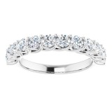 14K White 1 1/8 CTW Diamond Anniversary Band photo 3