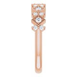 14K Rose 1/3 CTW Five-Stone Diamond Anniversary Band photo 4