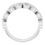 14K White 3/8 CTW Diamond Infinity-Inspired Ring photo 2