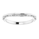 14K White Matching Band photo 3