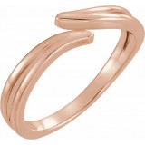 14K Rose Bypass Ring photo